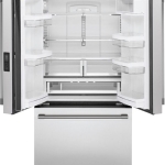 Monogram - 23.1 Cu. Ft. French Door Counter-Depth Refrigerator - Stainless steel