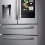 Samsung - Family Hub 22.2 Cu. Ft. 4-Door French Door Counter-Depth Fingerprint Resistant Refrigerator - Stainless steel