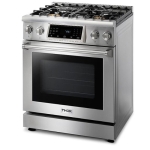Thor Kitchen - 4.55 cu. Ft. Freestanding LP Gas Range with Self Cleaning