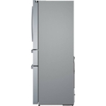 Bosch - 800 Series 21 Cu. Ft. 4-Door French Door Counter-Depth Smart Refrigerator - Stainless steel