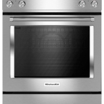 KitchenAid - 6.4 Cu. Ft. Self-Cleaning Slide-In Electric Convection Range - Stainless steel