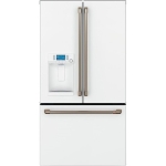 Café - 27.8 Cu. Ft. French Door Refrigerator with Hot Water Dispenser, Customizable - Matte White