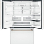 Café - 27.8 Cu. Ft. French Door Refrigerator with Hot Water Dispenser, Customizable - Matte White