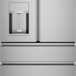 Café - Modern Glass 27.8 Cu. Ft. 4-Door French Door Smart Refrigerator, Customizable - Platinum Glass