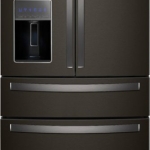 Whirlpool - 26.2 Cu. Ft. 4-Door French Door Refrigerator - Black Stainless Steel