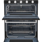 KitchenAid - 6.0 Cu. Ft. Self-Cleaning Freestanding Double Oven Gas Convection Range - Black Stainless Steel