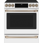 Café - 5.7 Cu. Ft. Slide-In Electric Induction Convection Range - Matte White