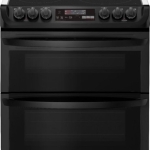LG - 7.3 Cu. Ft. Smart Slide-In Double Oven Electric True Convection Range with EasyClean and 3-in-1 Element - Black