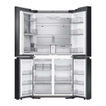 Samsung - Bespoke 29 cu. ft. 4-Door Flex Refrigerator with customizable panel - White Glass