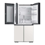 Samsung - Bespoke 29 cu. ft. 4-Door Flex Refrigerator with customizable panel - White Glass