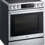 LG - STUDIO 6.3 Cu. Ft. Freestanding Electric Induction True Convection Range with EasyClean, InstaView and Air Fry - Stainless steel