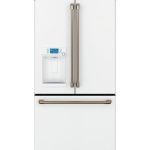 Café - 22.2 Cu. Ft. French Door Counter-Depth Refrigerator, Customizable - Matte White