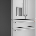 Café - 22.3 Cu. Ft. 4-Door French Door Counter-Depth Smart Refrigerator, Customizable - Stainless steel