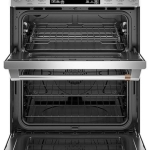 Café - 6.7 Cu. Ft. Self-Cleaning Slide-In Double Oven Dual Fuel Convection Range, Customizable - Stainless steel