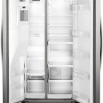 Package - Whirlpool - 20.6 Cu. Ft. Side-by-Side Counter-Depth Refrigerator - Stainless steel + 3 more items