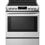 LG - 6.3 Cu. Ft. Slide-In Electric Induction True Convection Range with EasyClean and SmoothTouch Glass Controls - Stainless steel