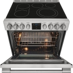 Frigidaire - Professional 5.4 Cu. Ft. Freestanding Oven Electric True Convection Range - Stainless steel