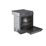 Bosch - 800 Series 4.6 cu. ft. Slide-In Electric Induction Range with Self-Cleaning - Black Stainless Steel