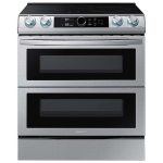 Samsung - 6.3 cu. ft. Slide-In Induction Range with WiFi, Flex Duo™, Smart Dial & Air Fry - Stainless steel