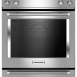KitchenAid - 7.1 Cu. Ft. Self-Cleaning Slide-In Electric Convection Range - Stainless steel