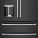 Café - 27.6 Cu. Ft. 4-Door French Door Refrigerator, Customizable - Matte Black