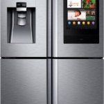 Samsung - Family Hub 28 Cu. Ft. 4-Door Flex French Door Fingerprint Resistant Refrigerator - Stainless steel