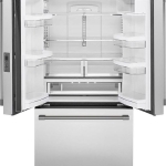 Monogram - 23.1 Cu. Ft. French Door Counter-Depth Refrigerator - Stainless steel