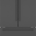 Bosch - 800 Series 21 Cu. Ft. French Door Counter-Depth Smart Refrigerator - Black Stainless Steel