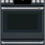 Café - 5.7 Cu. Ft. Slide-In Electric Convection Range, Customizable - Matte Black