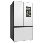 Samsung - 24 cu. ft Bespoke Counter Depth 3-Door French Door Refrigerator with Family Hub - Custom Panel Ready