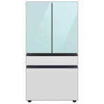  - Bespoke 23 cu. ft. Counter Depth 4-Door French Door Refrigerator with Beverage Center - Morning Blue Glass