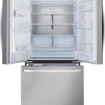  - 25.5 Cu. Ft. French Door Counter-Depth Smart Refrigerator with Dual Ice - Stainless steel