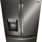  - 27.7 Cu. Ft. French Door Smart Refrigerator with External Ice and Water - Black Stainless Steel