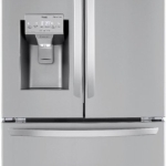  - 22 Cu. Ft. 4-Door French Door Counter-Depth Smart Refrigerator with External Tall Ice and Water - Stainless steel