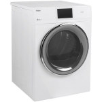 - 4.3 Cu. Ft. Stackable Smart Electric Dryer with LCD Display - White