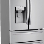  - 22 Cu. Ft. 4-Door French Door Counter-Depth Smart Refrigerator with External Tall Ice and Water - Stainless steel