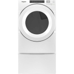  - 7.4 Cu. Ft. Stackable Electric Dryer with Wrinkle Shield Option - White