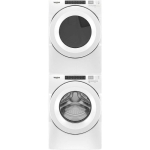  - 7.4 Cu. Ft. Stackable Electric Dryer with Wrinkle Shield Option - White