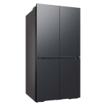  - Bespoke 29 cu. ft. 4-Door Flex French Door Refrigerator with WiFi and Customizable Panel Colors - Matte Black Steel