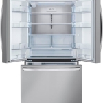  - 26.5 Cu. Ft. French Door Counter-Depth Smart Refrigerator with Internal Water and Ice - Stainless steel