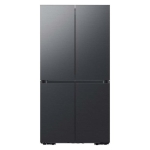  - Bespoke 29 cu. ft. 4-Door Flex French Door Refrigerator with WiFi and Customizable Panel Colors - Matte Black Steel