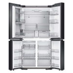  - Bespoke 29 cu. ft. 4-Door Flex French Door Refrigerator with WiFi and Customizable Panel Colors - Matte Black Steel