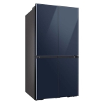  - Bespoke 29 cu. ft. 4-Door Flex French Door Refrigerator with WiFi and Customizable Panel Colors - Navy Glass