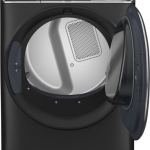  - 7.8 cu. ft. Smart Front Load Electric Dryer with Steam and Sanitize Cycle and Washer Link - Carbon Graphite