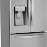  - 24.5 Cu. Ft. French Door Smart Refrigerator with External Tall Ice and Water - Stainless steel