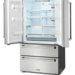  - 22.5 Cu. Ft. Professional French Door Counter Depth Refrigerator with Ice Maker - Stainless steel