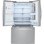  - 26 Cu. Ft. French Door-in-Door Smart Refrigerator with Dual Ice Maker and InstaView - Stainless steel