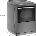 - 7.4 Cu. Ft. Smart Electric Dryer with Steam and Advanced Moisture Sensing - Chrome Shadow