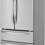  - 22.7 Cu. Ft. 4-Door French Door Counter-Depth Refrigerator with Double Freezer and Internal Water Dispenser - Stainless steel