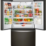  - 25.2 Cu. Ft. French Door Refrigerator with Internal Water Dispenser - Black Stainless Steel